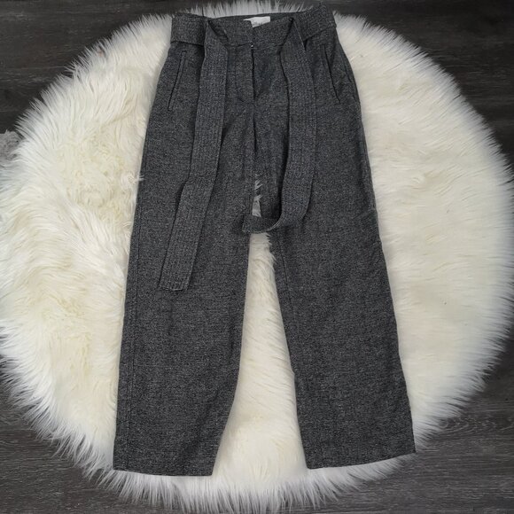 Aritzia Wilfred Jallade Wool Tie Front Pants in Grey - Picture 5 of 9